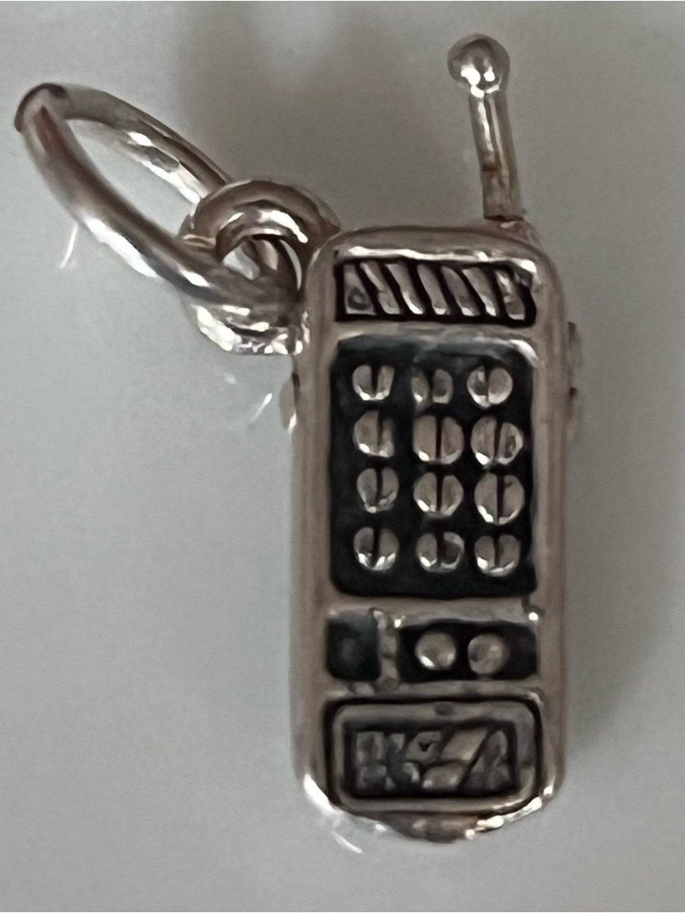 Sterling Silver 925 Mobile Cell Phone Charm Pendant